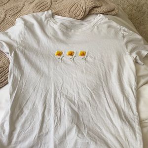 brandy melville flower shirt